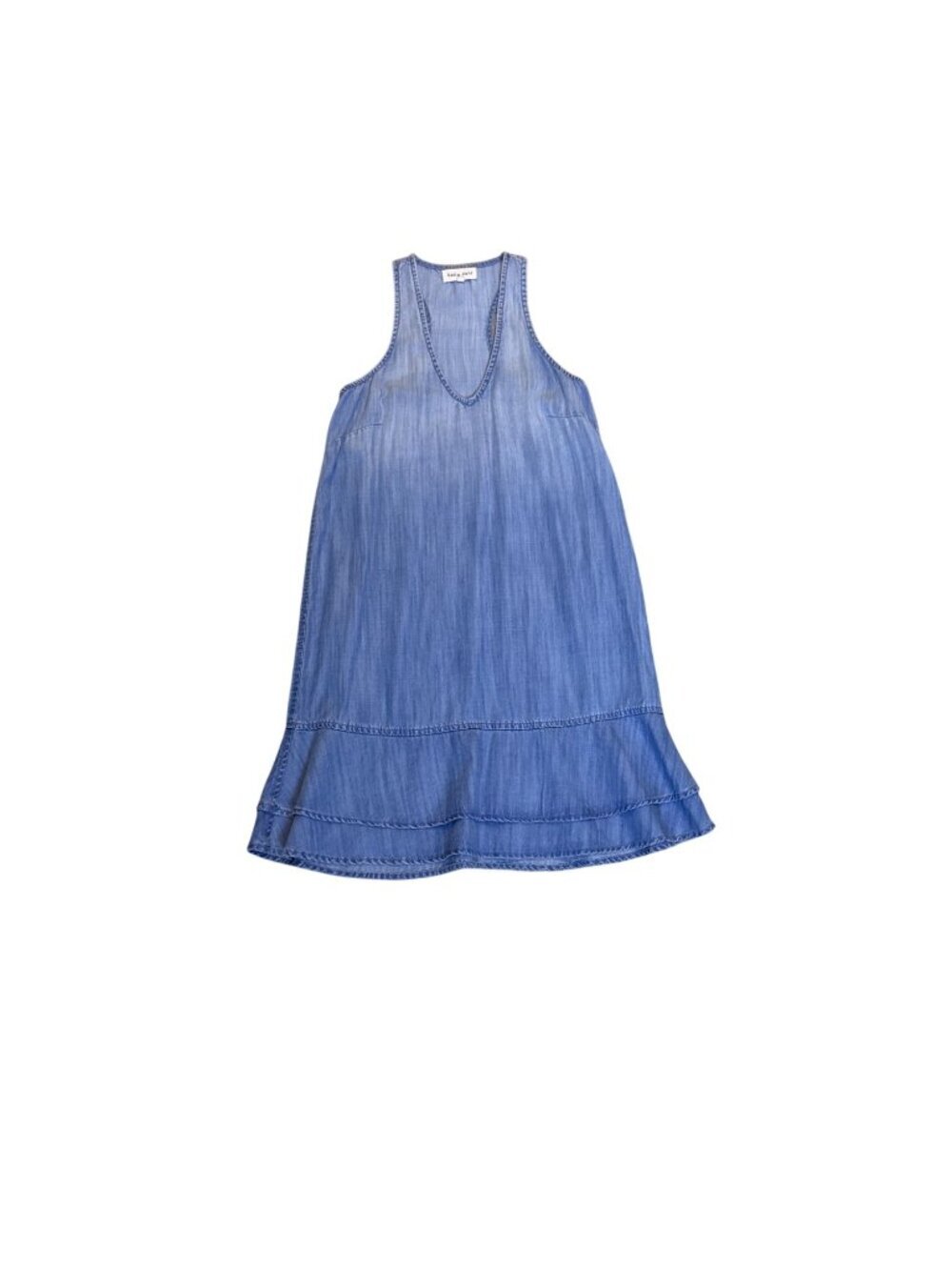 Bella Dahl Light Blue Sleeveless Tencel Dress XS Womens Casual Racerback Style